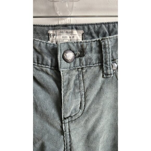 Free People Corduroy Straight Leg Pants Size 28 - Picture 4 of 8
